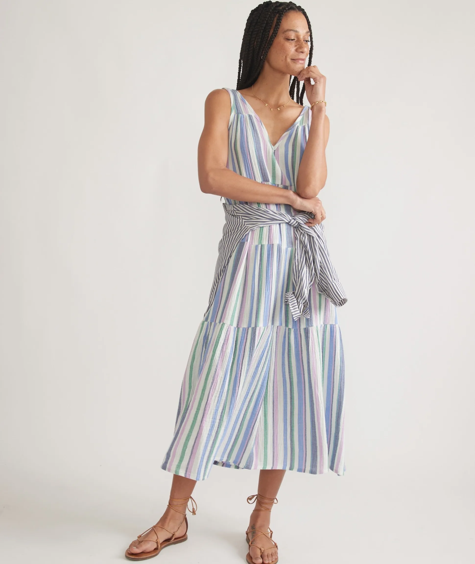 Corinne Double Cloth Maxi Dress