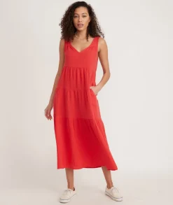 Corinne Double Cloth Maxi Dress
