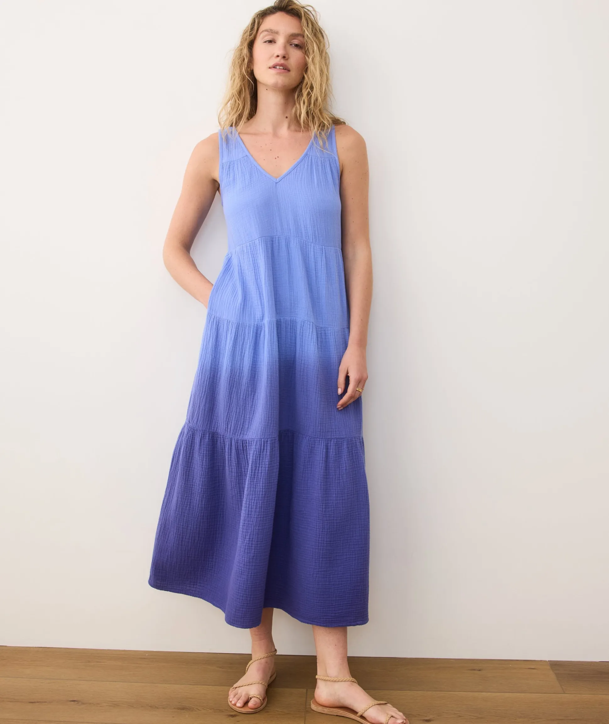 Corinne Double Cloth Maxi Dress