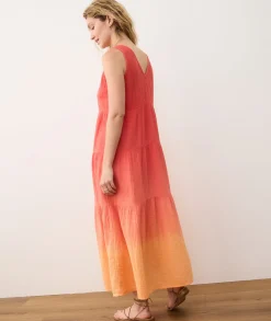 Corinne Double Cloth Maxi Dress