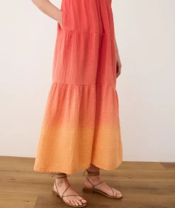 Corinne Double Cloth Maxi Dress