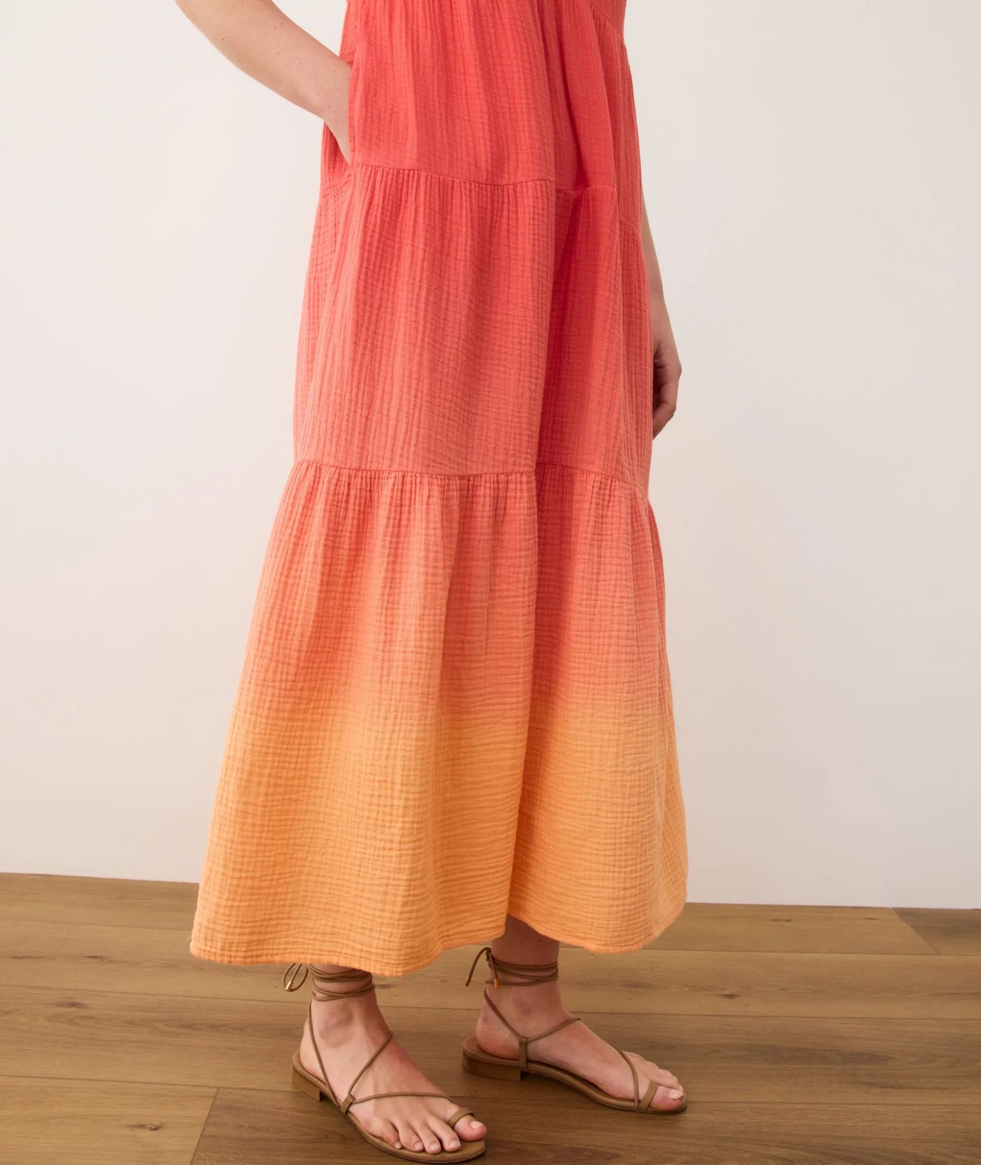 Corinne Double Cloth Maxi Dress