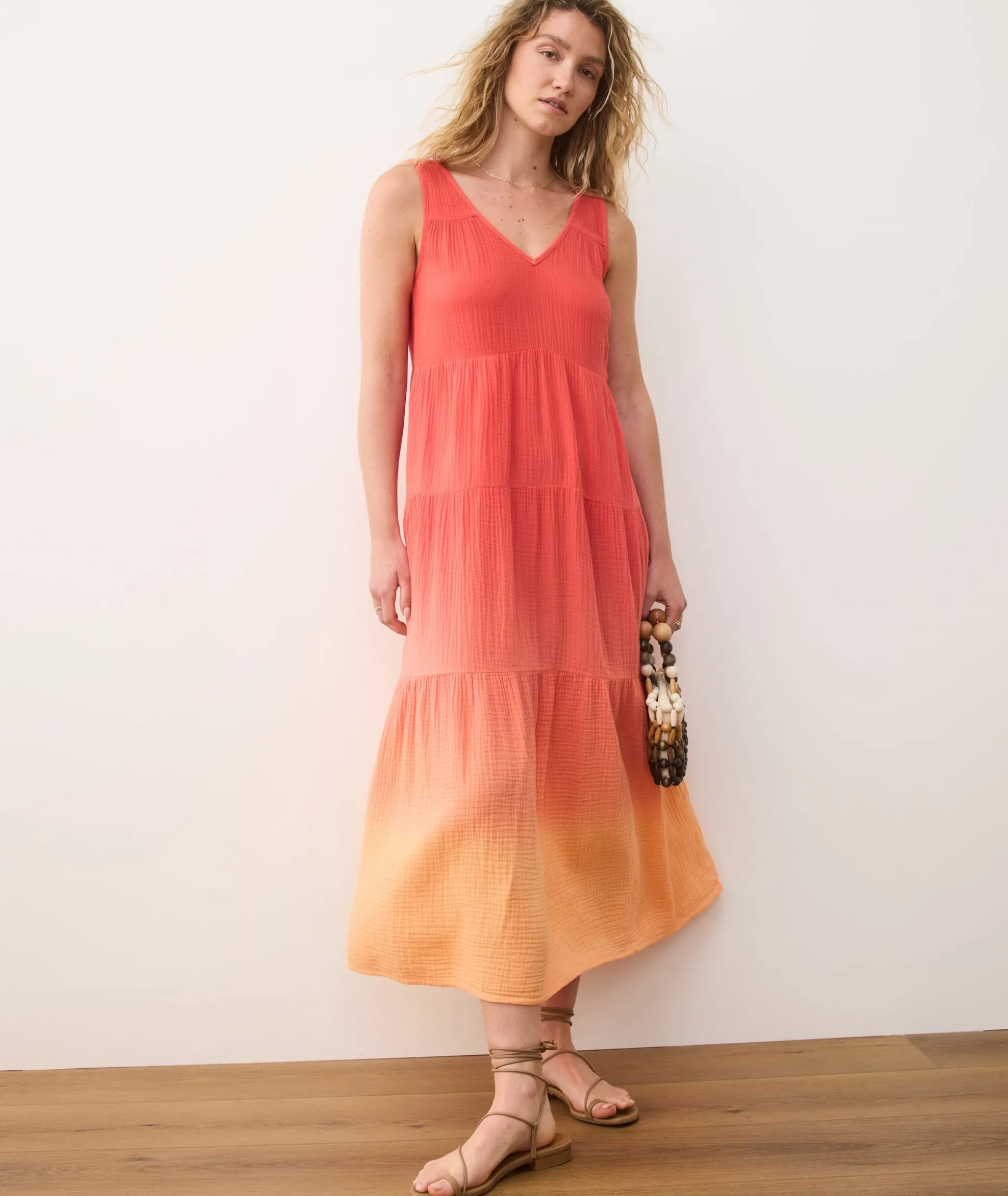 Corinne Double Cloth Maxi Dress