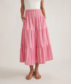 Corinne Double Cloth Maxi Skirt