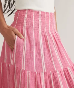 Corinne Double Cloth Maxi Skirt