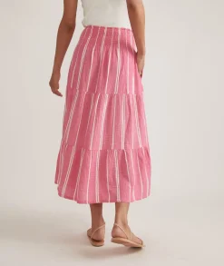 Corinne Double Cloth Maxi Skirt