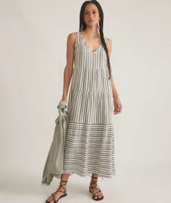 Corinne Double Cloth Maxi Dress
