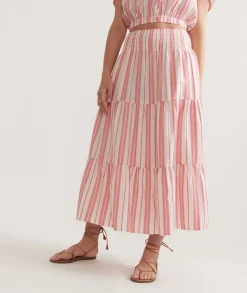 Corinne Textured Maxi Skirt
