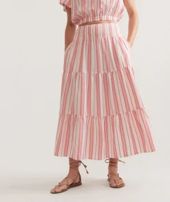 Corinne Textured Maxi Skirt