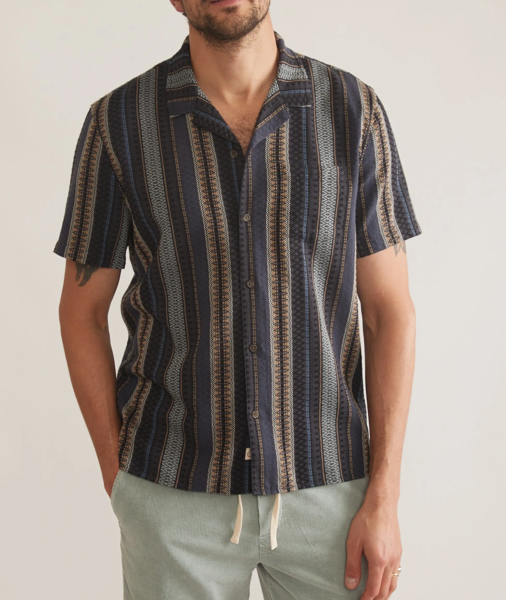 Dobby Stripe Resort Shirt