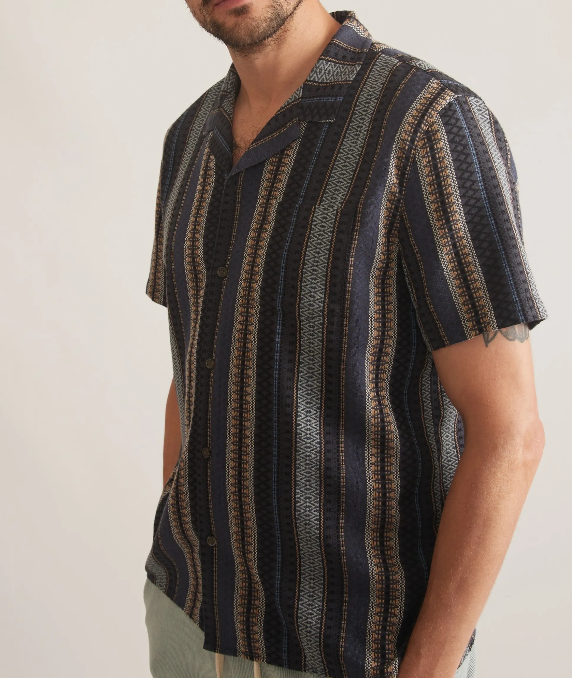 Dobby Stripe Resort Shirt