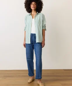 Drawstring Denim Pant