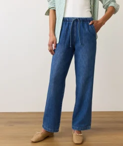 Drawstring Denim Pant