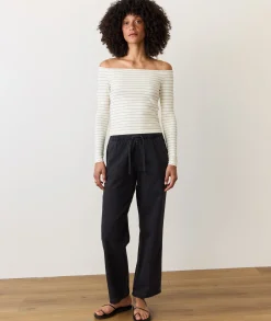 Drawstring Denim Pant