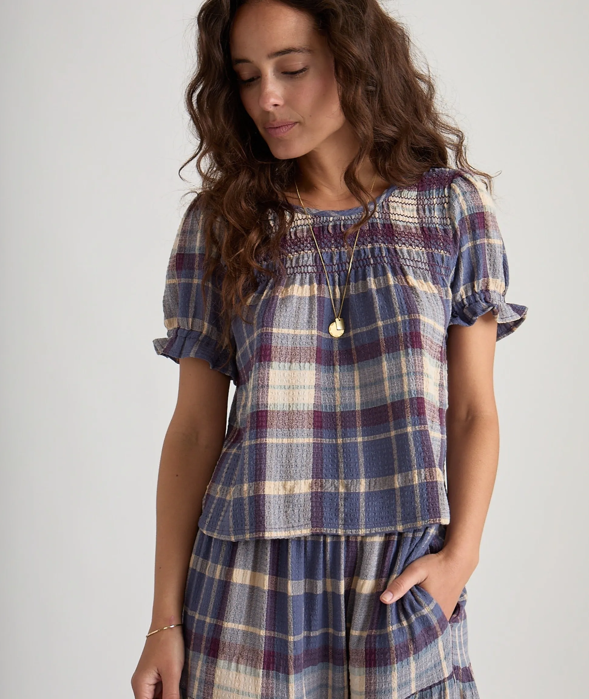 Elena Smocked Top