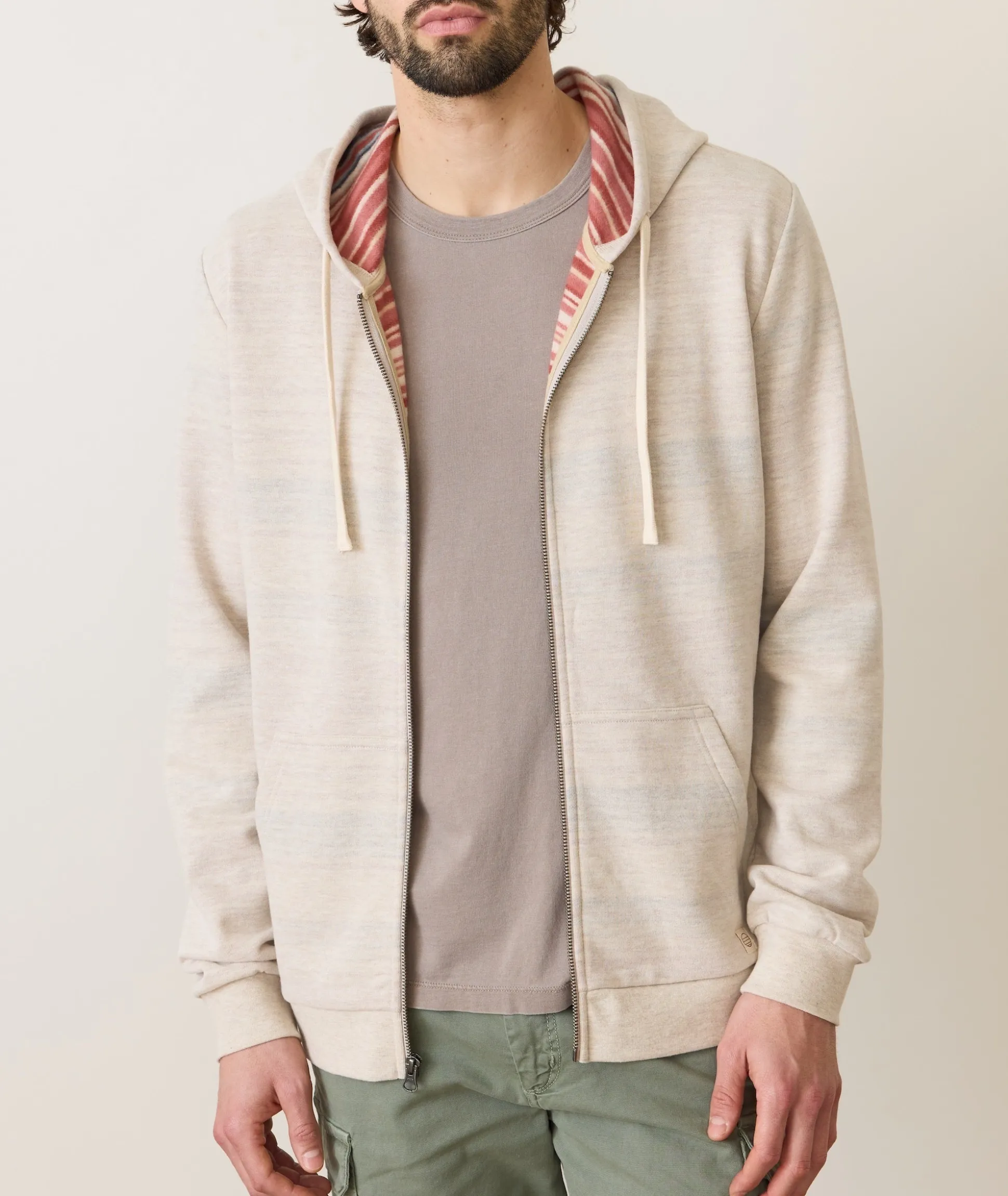 Fleece Stripe Full-Zip