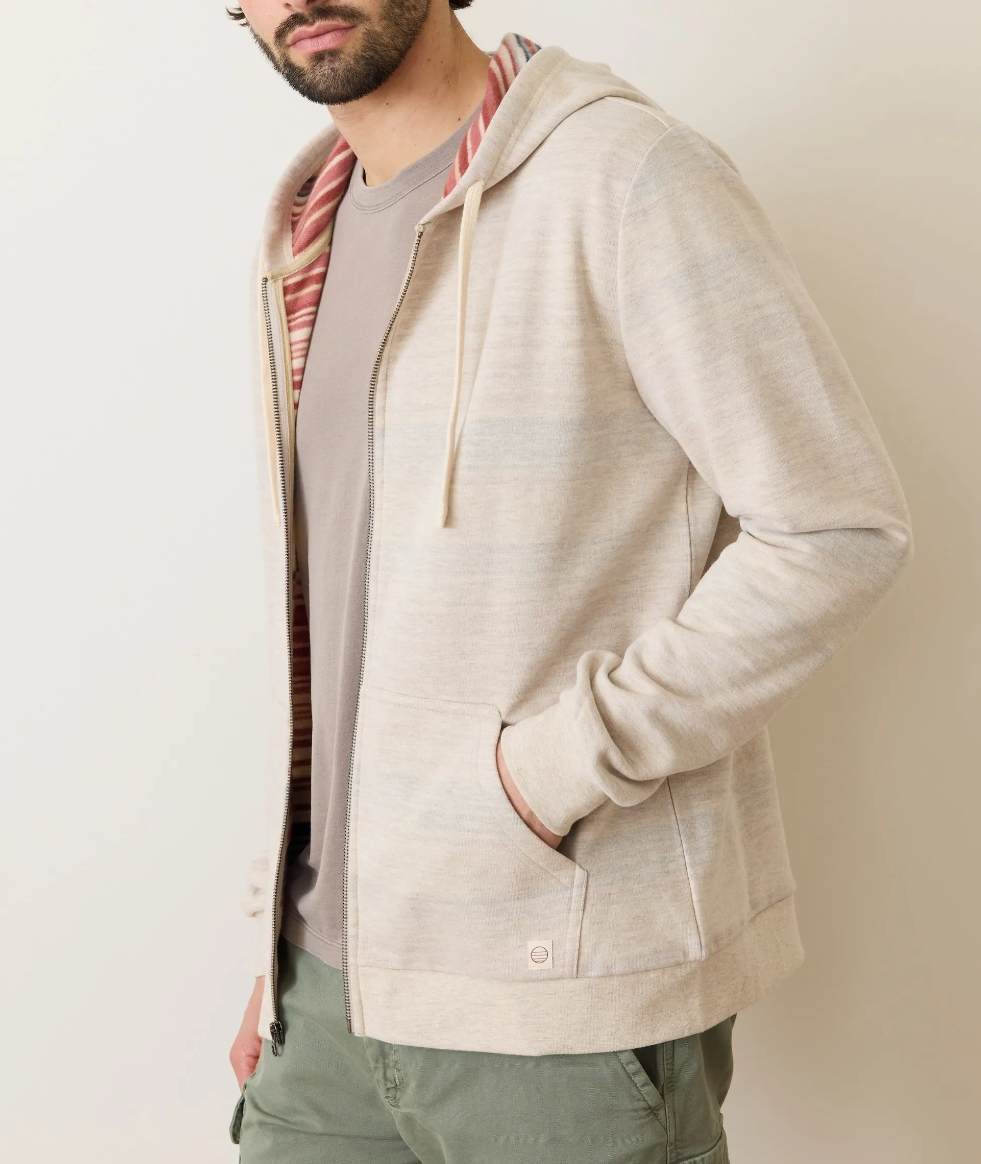 Fleece Stripe Full-Zip