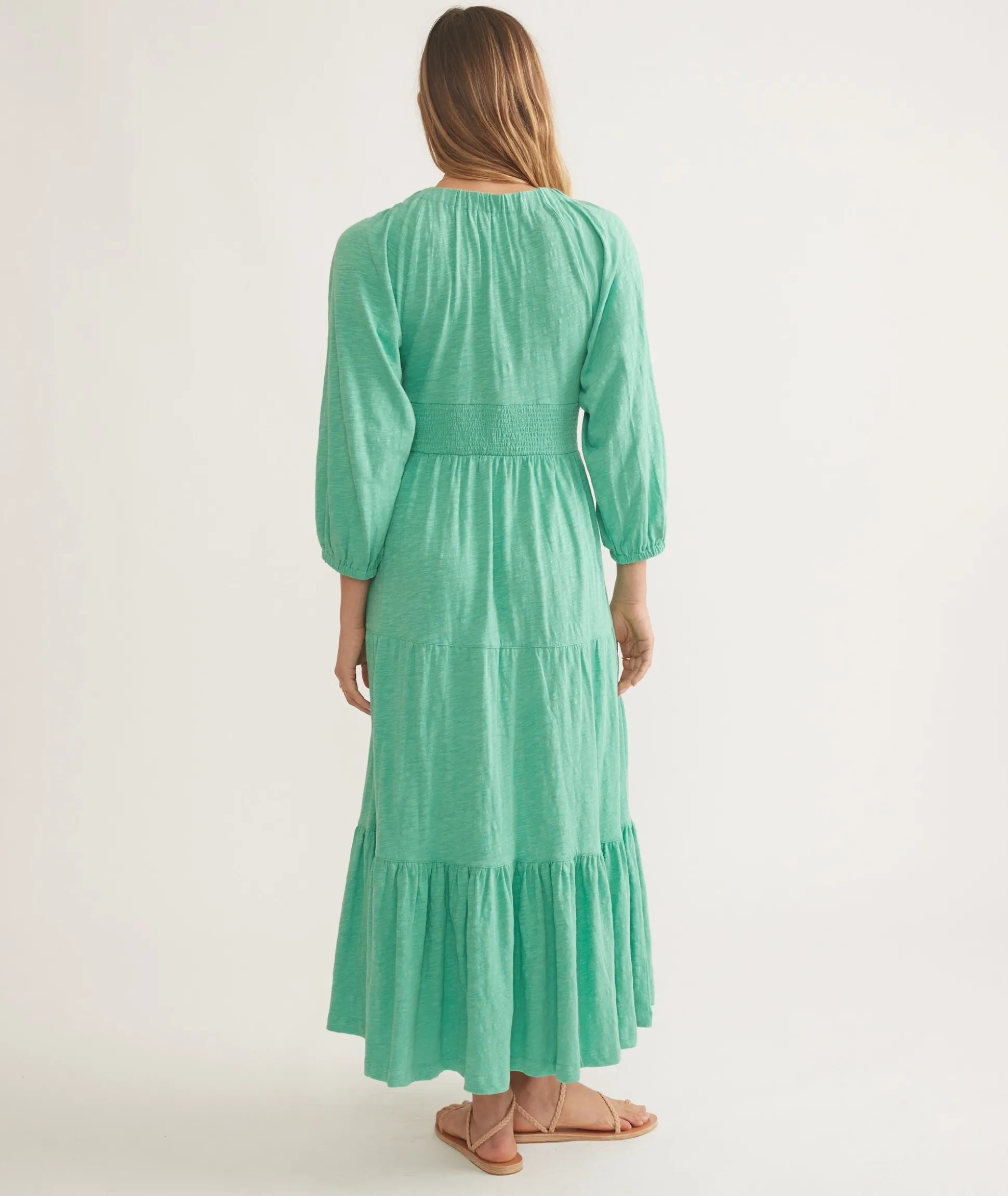 Florence Vintage Slub Midi Dress