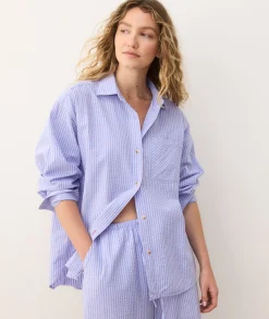 Gracey Oversized Seersucker Shirt