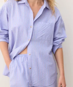 Gracey Oversized Seersucker Shirt