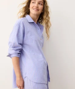 Gracey Oversized Seersucker Shirt