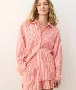 Gracey Oversized Seersucker Shirt