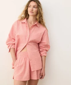 Gracey Oversized Seersucker Shirt