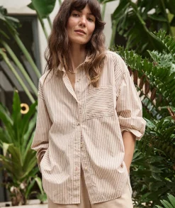 Gracey Oversized Shirt in Cali Poplin