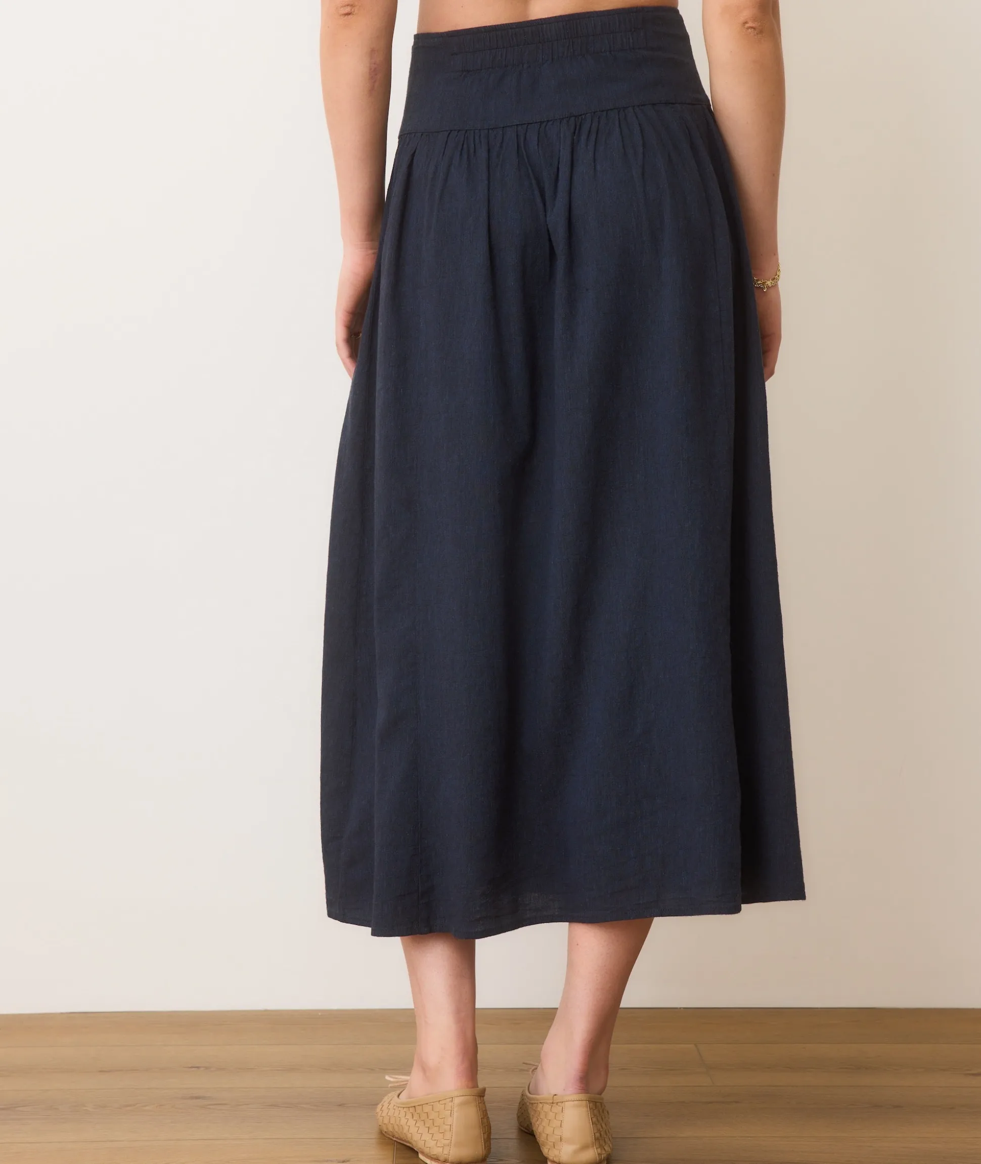 Jade Button Through Skirt