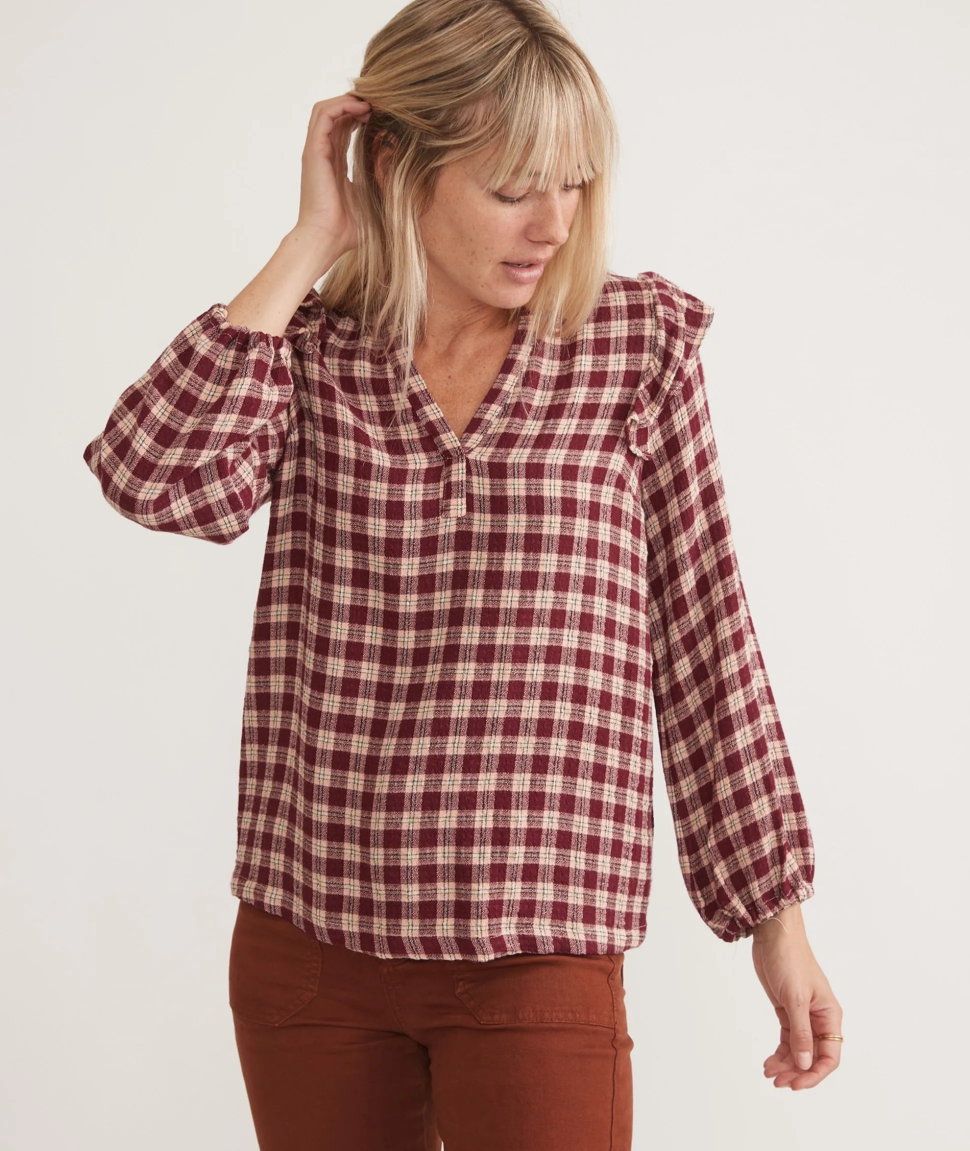 Jamie Ruffle Sleeve Top