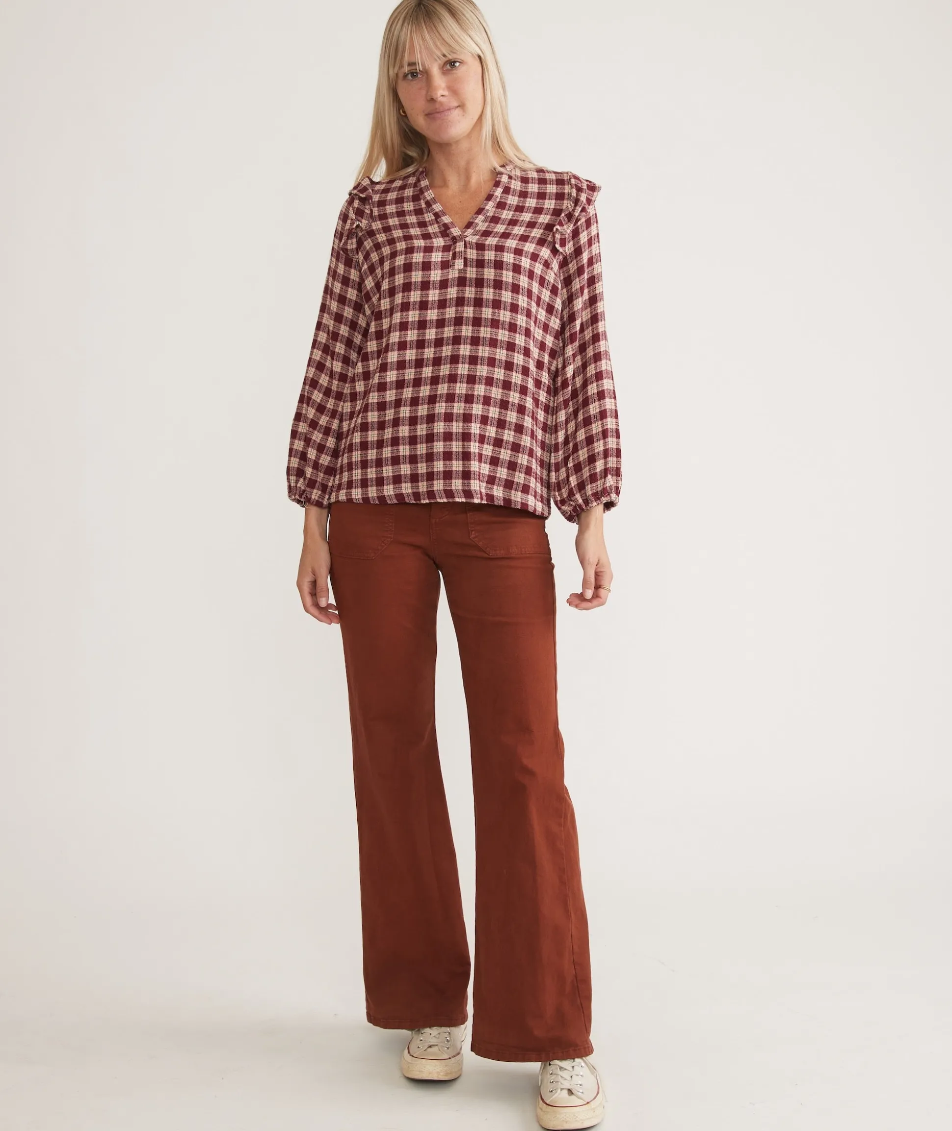 Jamie Ruffle Sleeve Top