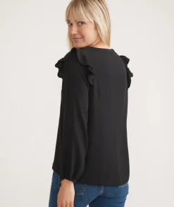 Jamie Ruffle Sleeve Top