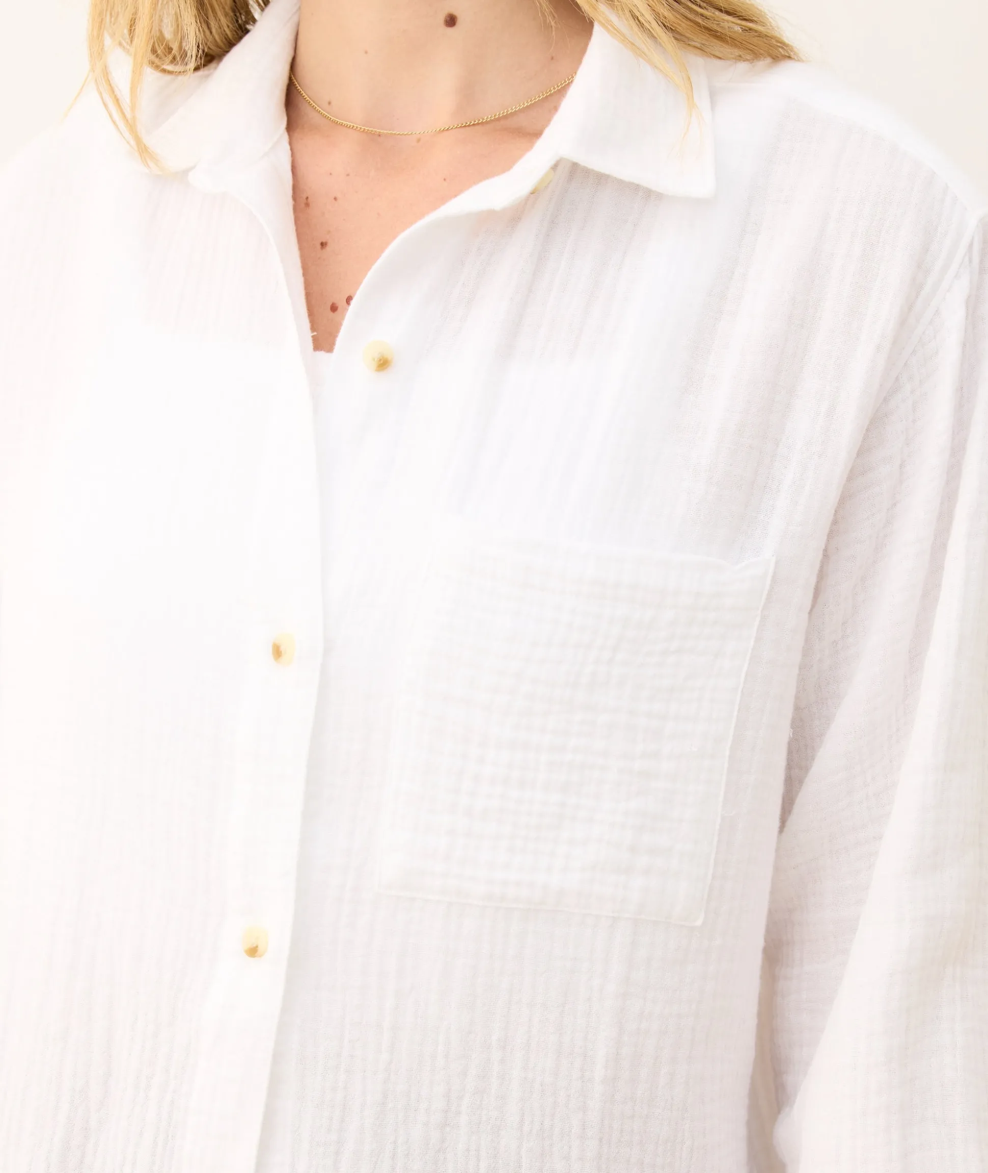 Jane Relaxed Double Cloth Shirt
