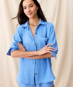 Jane Relaxed Double Cloth Shirt