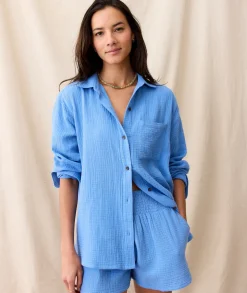 Jane Relaxed Double Cloth Shirt