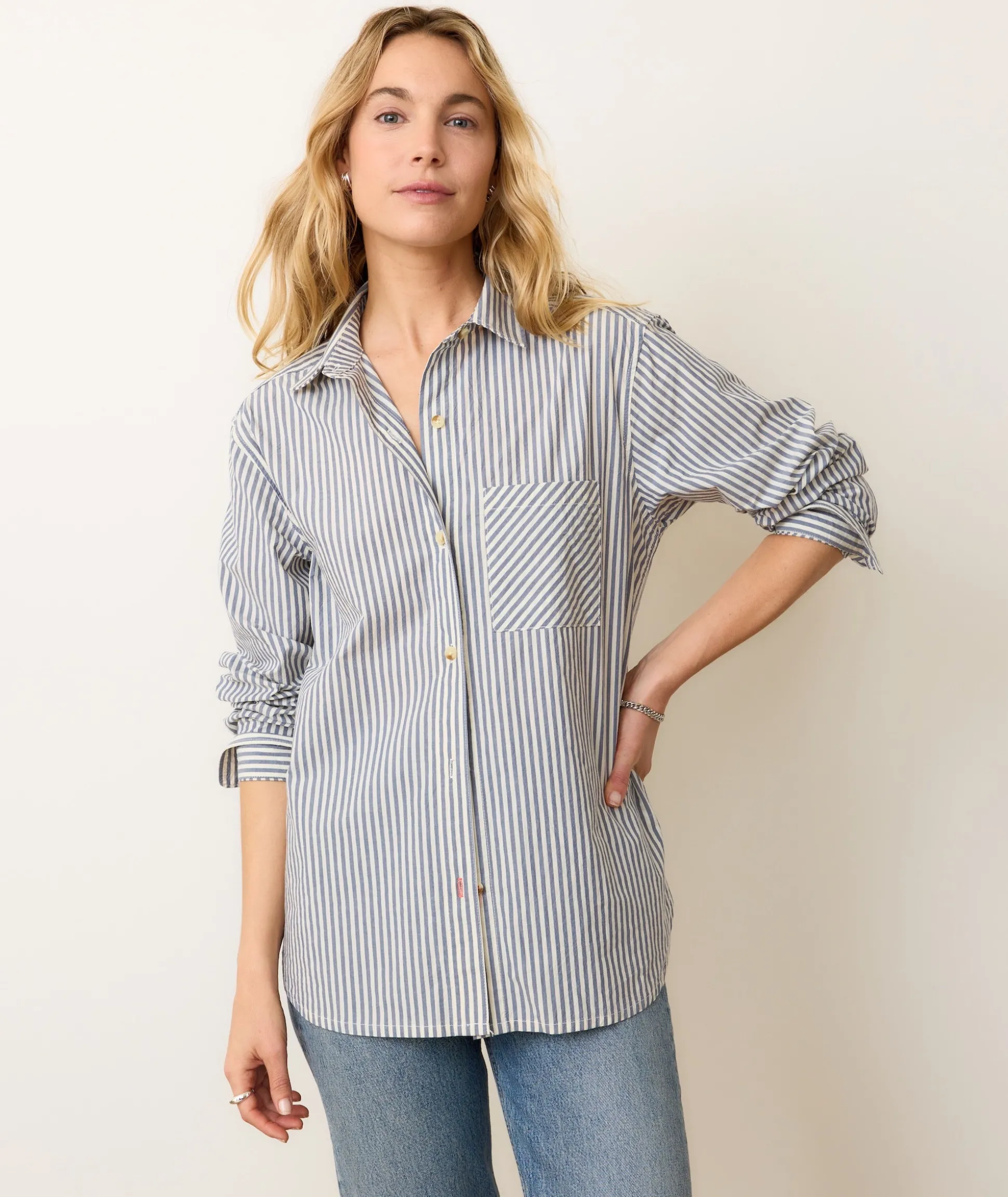 Jane Relaxed Shirt in Cali Poplin