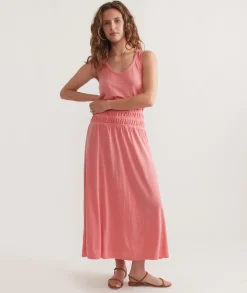 Juliet Slub Midi Dress