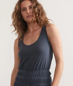 Juliet Slub Midi Dress