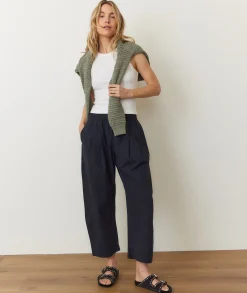 Kyra Poplin Barrel Pant