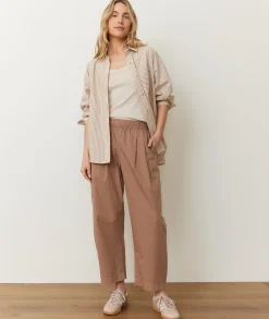 Kyra Poplin Barrel Pant