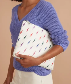 Large Pouch in Lightning Bolts