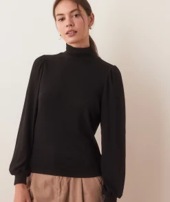 Lexi Puff Sleeve Turtleneck