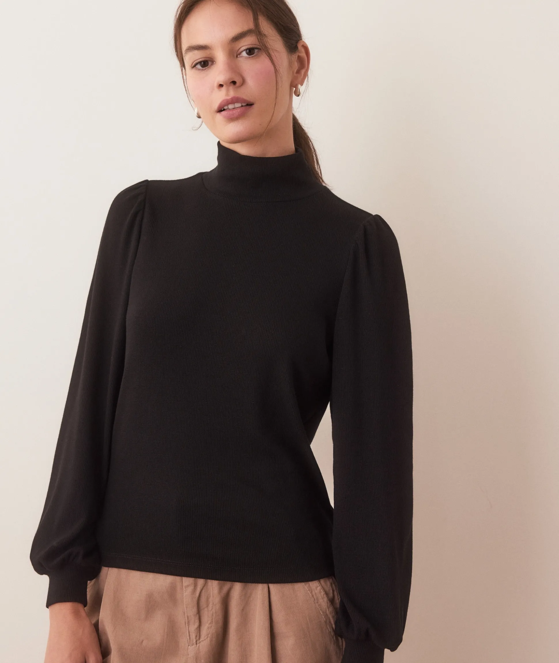 Lexi Puff Sleeve Turtleneck