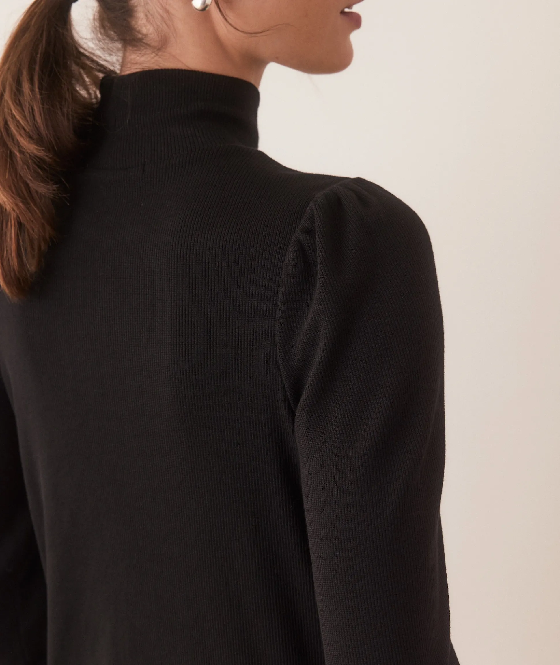 Lexi Puff Sleeve Turtleneck