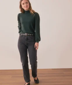 Lexi Puff Sleeve Turtleneck