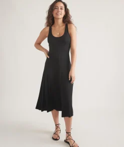 Lexi Rib Fit and Flare Midi Dress
