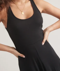 Lexi Rib Fit and Flare Midi Dress