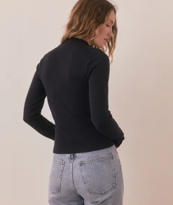 Lexi Rib Longsleeve Mock Neck