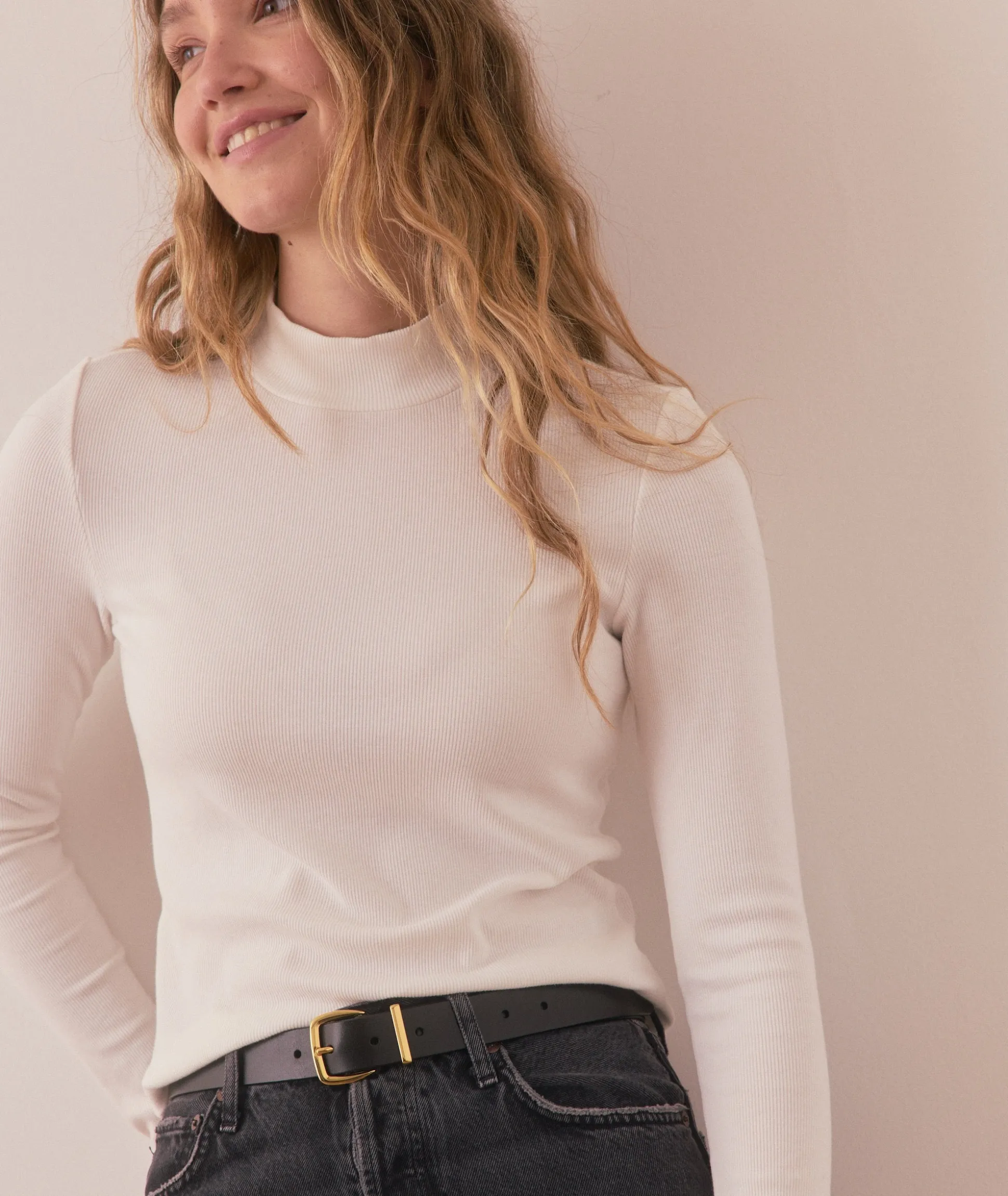 Lexi Rib Longsleeve Mock Neck