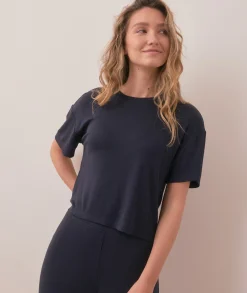 Lexi Rib Lounge Cropped Tee